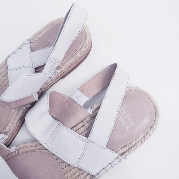 Eileen Fisher Max Espadrille Sandal In Washed Leather - Picture 4 of 6